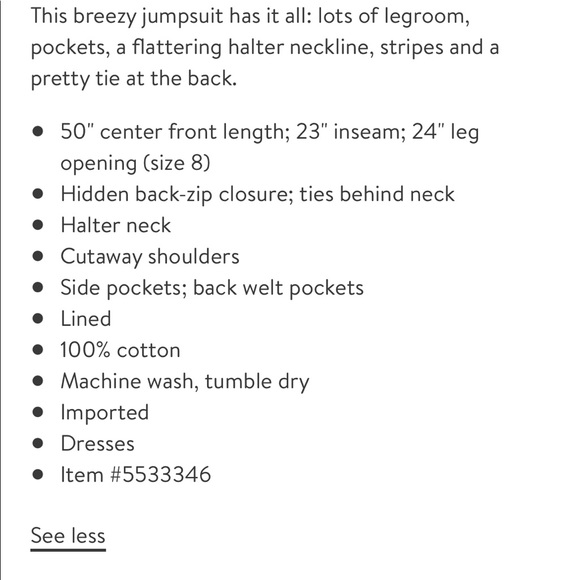 J crew striped jumpsuit - Picture 10 of 10